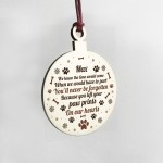 Personalised Memorial Gift For Pet Wood Hanging Christmas Decor