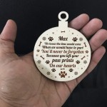 Personalised Memorial Gift For Pet Wood Hanging Christmas Decor