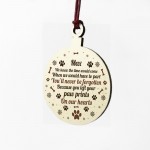 Personalised Memorial Gift For Pet Wood Hanging Christmas Decor