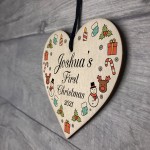 Cute 1st Christmas Bauble Tree Decoration Personalised New Baby
