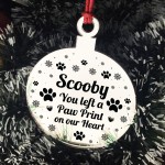 Memorial Christmas Decoration For Pet Personalised Bauble