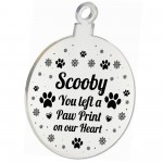Memorial Christmas Decoration For Pet Personalised Bauble