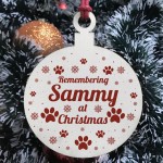 In Memory Gift For Pet Wood Hanging Bauble Christmas Tree Decor In Memory Gift For Pet Wood Hanging Bauble Christmas Tree Decor