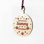 In Memory Gift For Pet Wood Hanging Bauble Christmas Tree Decor In Memory Gift For Pet Wood Hanging Bauble Christmas Tree Decor
