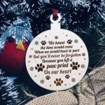 Memorial Gift For Pet Wooden Hanging Bauble Christmas Decor