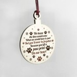 Memorial Gift For Pet Wooden Hanging Bauble Christmas Decor