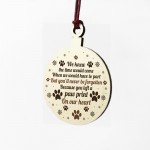 Memorial Gift For Pet Wooden Hanging Bauble Christmas Decor