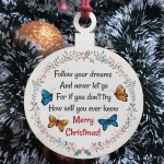 Inspirational Gift Best Friend Christmas Gift Hanging Bauble