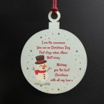 Wishing You The Best Christmas Tree Decoration Gift For Family