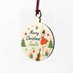 Merry Christmas ANY NAME Daughter Gift New Baby Wood Bauble