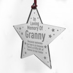Memorial Star Tree Decoration For Granny Nanny Nan Personalised