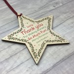 PERSONALISED Teacher Christmas Bauble Hanging Nursery Xmas