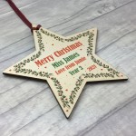PERSONALISED Teacher Gift For Christmas Hanging Bauble
