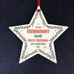 PERSONALISED Childminder Gift For Christmas Hanging Bauble