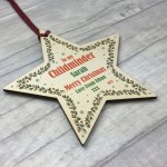 PERSONALISED Childminder Gift For Christmas Hanging Bauble