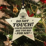 Please Don't Touch Your Germs Are Too Big For Me Heart Pram Tag 