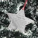 Thank You Christmas Gift For Teacher Assistant Engraved Star