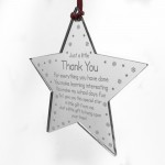 Thank You Christmas Gift For Teacher Assistant Engraved Star