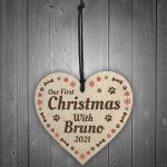 Dog Puppy Bauble 1st Christmas Personalised Christmas Tree Decor