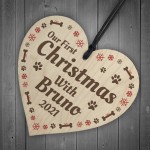 Dog Puppy Bauble 1st Christmas Personalised Christmas Tree Decor