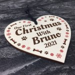 Dog Puppy Bauble 1st Christmas Personalised Christmas Tree Decor