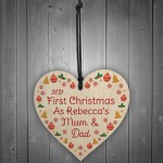 First Christmas As Mummy Daddy Bauble New Baby Gift Personalised