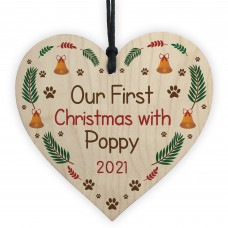 Personalised Dog Bauble Puppy Ornament First Christmas Decor