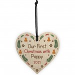 Personalised Dog Bauble Puppy Ornament First Christmas Decor
