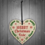 Personalised Christmas Bauble For Daughter Son Heart Decoration