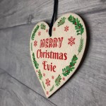 Personalised Christmas Bauble For Daughter Son Heart Decoration