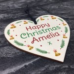 1st Christmas Decoration PERSONALISED Hanging Bauble Daughter