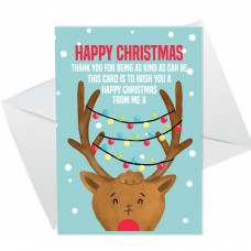 Christmas Card For Teacher Assistant From Child Nursery School