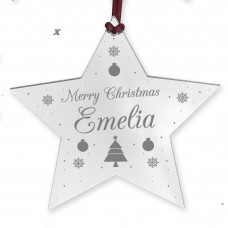 Personalised Christmas Bauble For Daughter Son Acrylic Decor