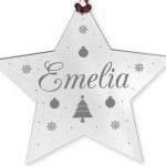 Personalised Babys First Christmas Bauble Acrylic Hanging Decor