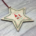 1st Christmas As Big Sister Bauble Star Personalised Baby's 1st