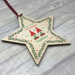 Our 1st Christmas Together Personalised Star Tree Decoration