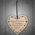 Best Colleague Ever PERSONALISED Christmas Gift Tree Decoration