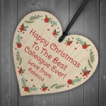 Best Colleague Ever PERSONALISED Christmas Gift Tree Decoration