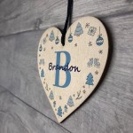 Personalised Tree Bauble For Baby First Christmas Wooden Gifts