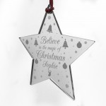 PERSONALISED 1st Christmas Decoration For Daughter Son Engraved 