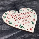 Personalied Wood Christmas Tree Decoration 1st Christmas Gift
