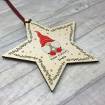 Personalised Wooden Christmas Tree Decoration Bauble Daughter