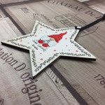 Personalised Wooden Christmas Tree Decoration Bauble Daughter