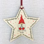 Personalised Wooden Christmas Tree Decoration Bauble Daughter