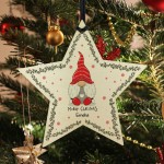 Personalised Wooden Christmas Tree Decoration Bauble Daughter