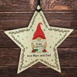 Personalised Christmas Tree Decoration Star Bauble Daughter Son