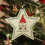 Personalised Christmas Tree Decoration Star Bauble Daughter Son