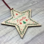 Merry Christmas Gift Personalised Christmas Tree Decoration