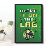 Framed Gaming Print For Bedroom Man Cave Gamer Gift Wall Art