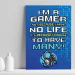Gaming Sign For Boys Bedroom Man Cave Gamer Gifts Gaming Print